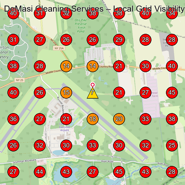 DeMasi Cleaning Services GeoGrid visibility map for House Cleaning Service in None